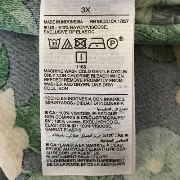 OLD NAVY Floral Maxi Slip Dress Navy Women’s Plus Size 3X - Picture 16 of 16